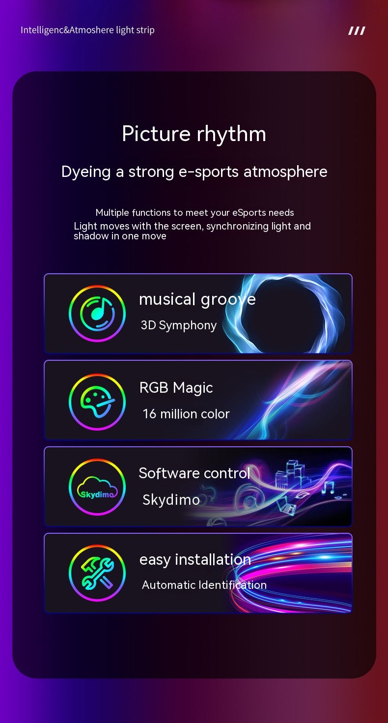 Kynodia™ SyncGlow – Smart Screen-Synchronized RGB Light