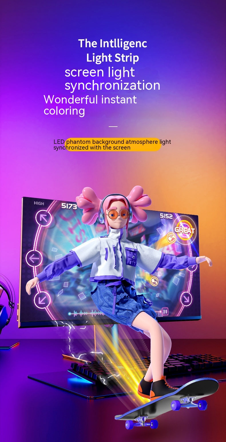 Kynodia™ SyncGlow – Smart Screen-Synchronized RGB Light