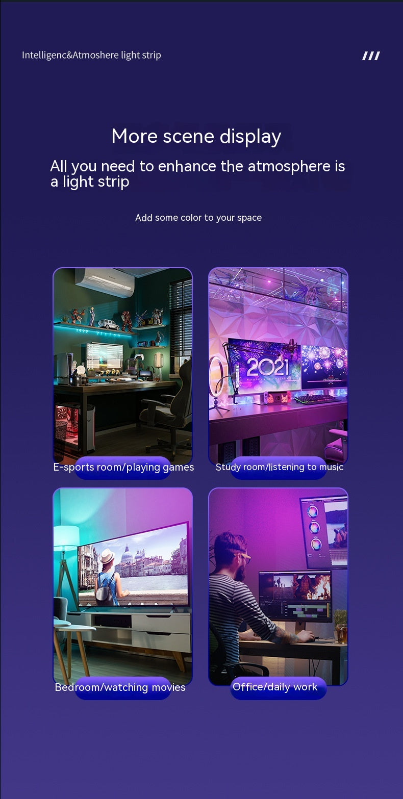 Kynodia™ SyncGlow – Smart Screen-Synchronized RGB Light